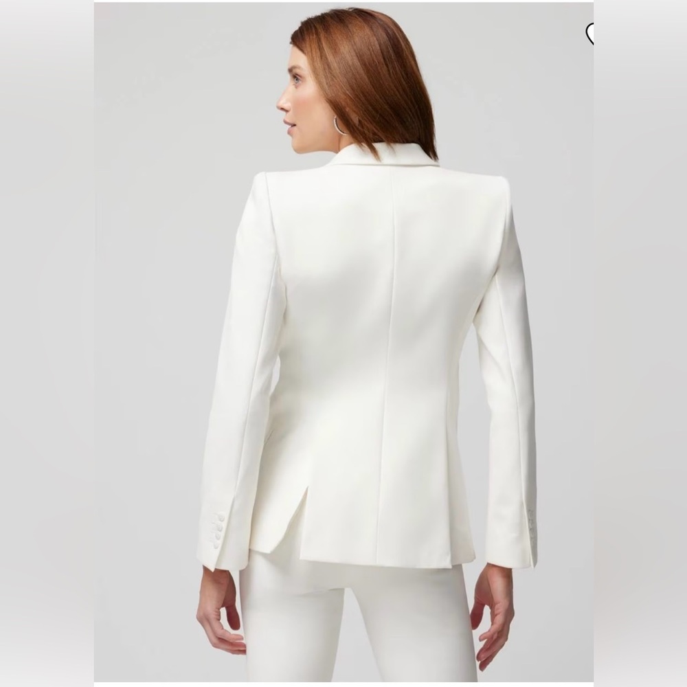 Whbm Editor Blazer Color Ecru (White) Size 10 - image 3